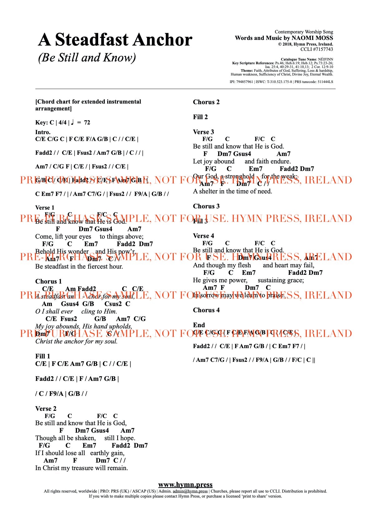 hymnpress sheetmusic naomimoss irish hymns songwriter hymnwriter