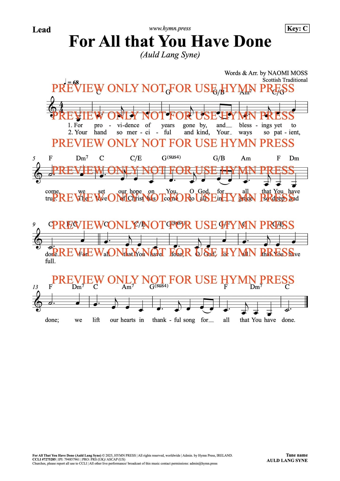 hymnpress sheetmusic naomimoss irish hymns songwriter hymnwriter