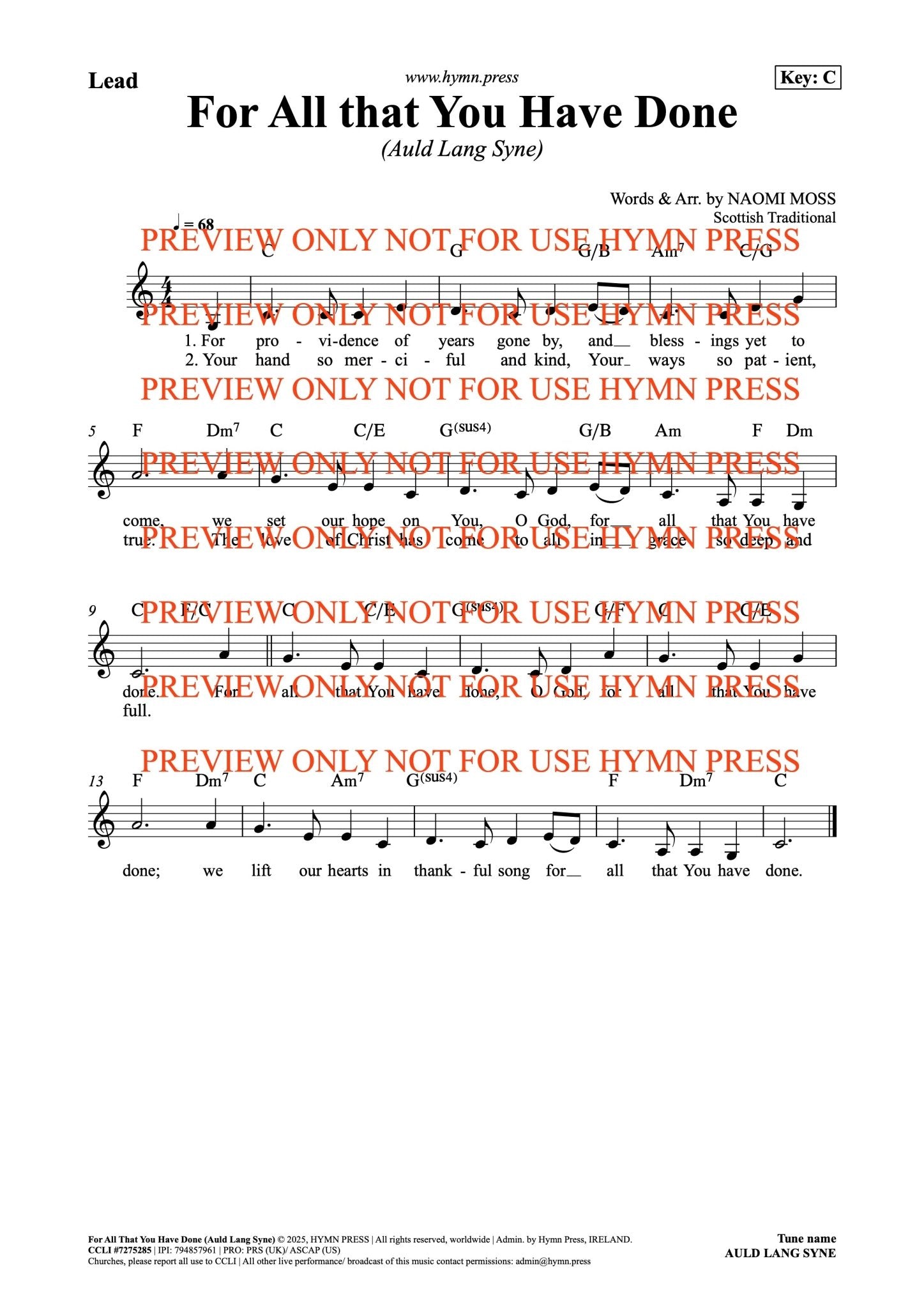 hymnpress sheetmusic naomimoss irish hymns songwriter hymnwriter