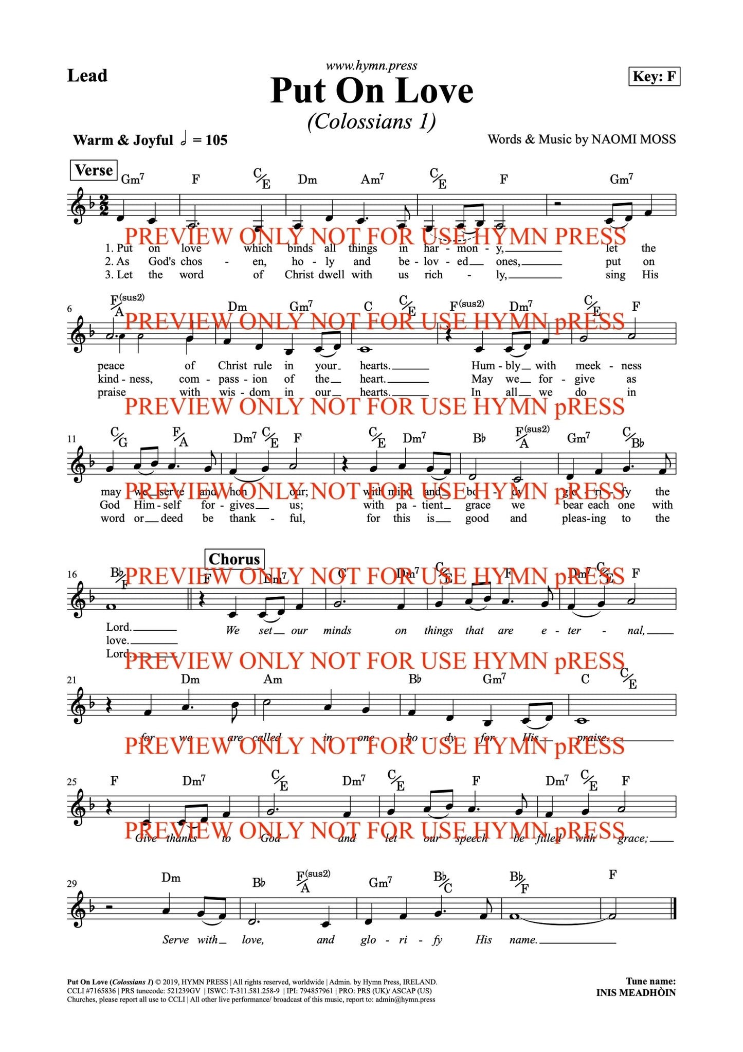 hymnpress sheetmusic naomimoss irish hymns songwriter hymnwriter