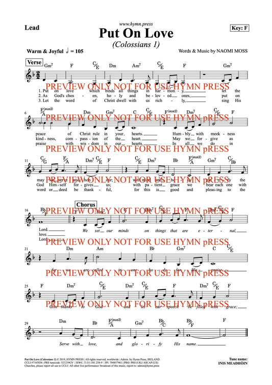 hymnpress sheetmusic naomimoss irish hymns songwriter hymnwriter