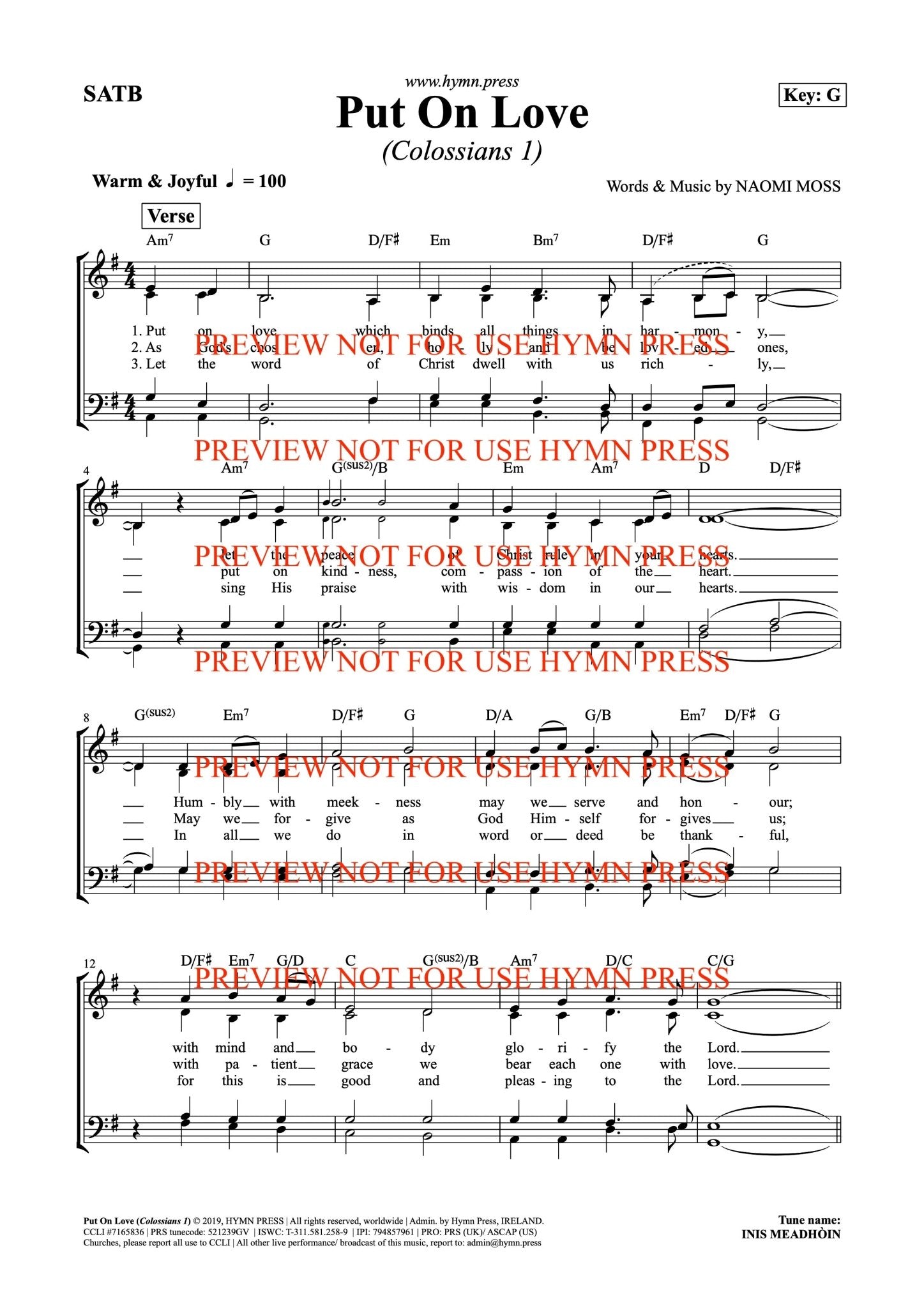 hymnpress sheetmusic naomimoss irish hymns songwriter hymnwriter